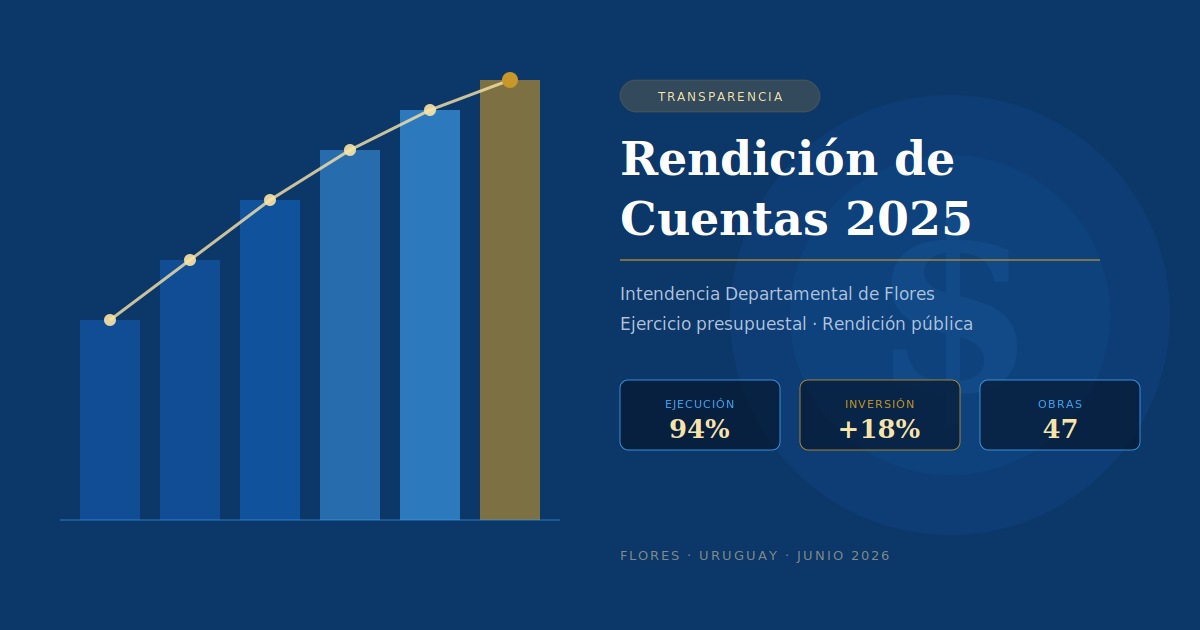 La Intendencia de Flores presentó su Rendición de Cuentas 2025